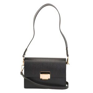 CHEVAL NERO Made In Italy Leather Structure Double Compartment Buckle Crossbody